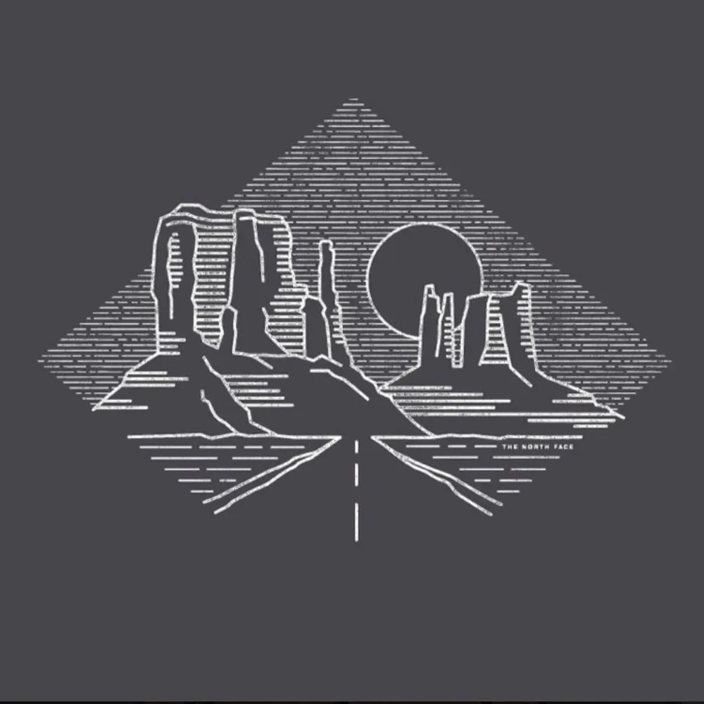 The North Face Gray Graphic T-Shirts Sz M